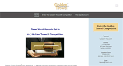 Desktop Screenshot of goldentrowelaward.com