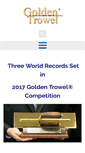 Mobile Screenshot of goldentrowelaward.com